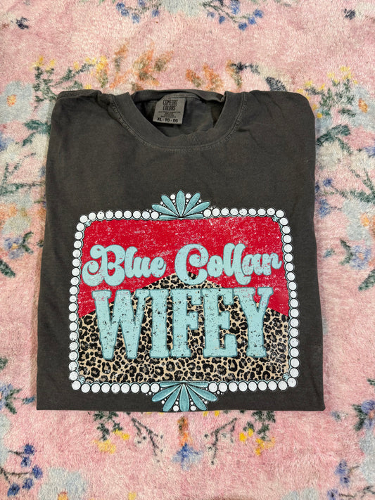 OOPSIE blue collar wifey cc shirt | XL | READY TO SHIP
