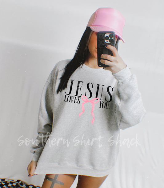 Jesus loves You | Ash Gray Sweatshirt