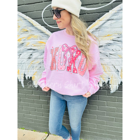 Girly XoXo Sweatshirt | light pink