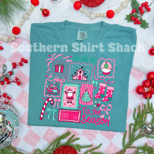 Tis The Season | Seafoam Comfort Colors Tee