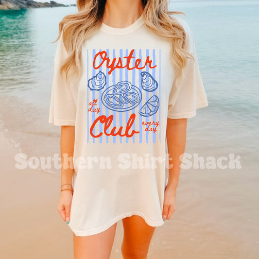 Preppy Oyster Club Comfort Colors tee | Ivory