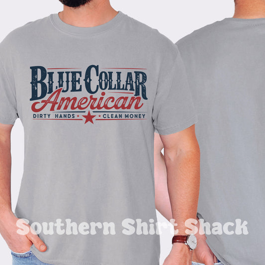 Blue Collar American Comfort Colors tee | Granite