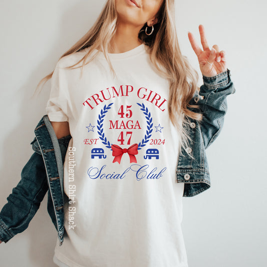 Trump Girl Social Club  CC tee