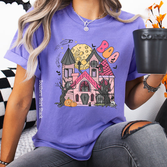 Preppy Haunted House | Violet CC tee