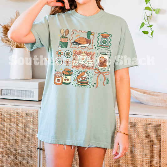 Granny Mallard Collage Comfort Colors tee | Bay