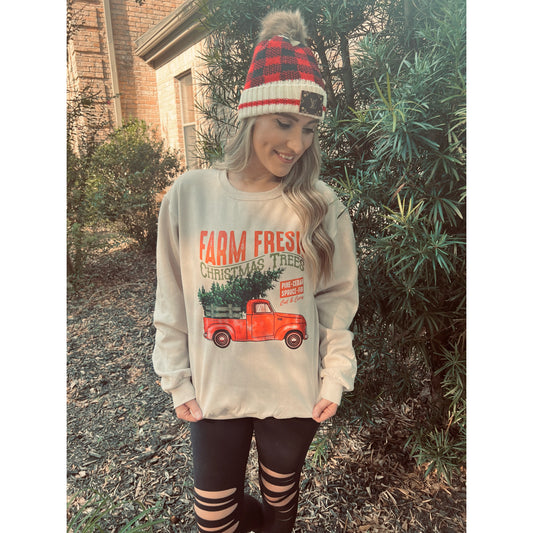 Farm Truck Trees Sweatshirt