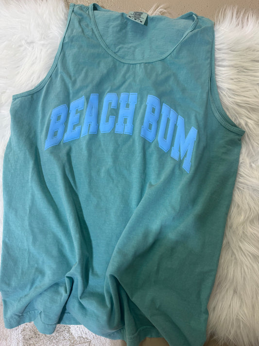 Beach Bum Puff Tank  | M | READY TO SHIP