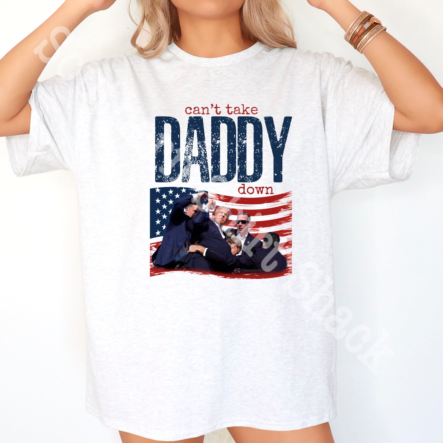 MAGA RALLY TEE | CANT TAKE DADDY DOWN