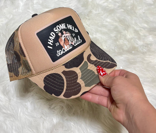 I had some help Trucker Hat | READY TO SHIP