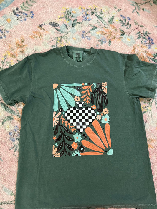 OOPSIE cactus spade  green shirt | M | READY TO SHIP