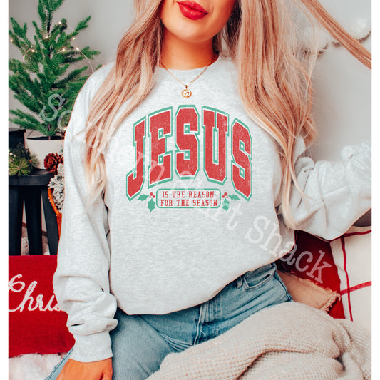 Jesus is the Reason| Ash Gray Sweatshirt