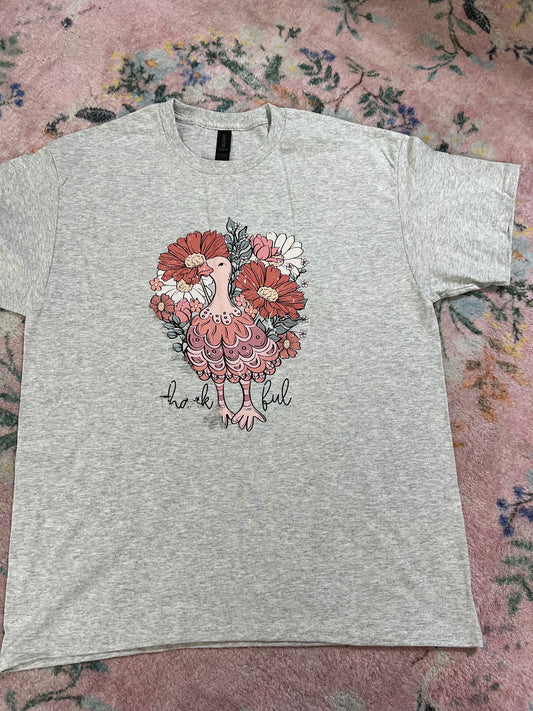 OOPSIE Thankful turkey shirt | L | READY TO SHIP