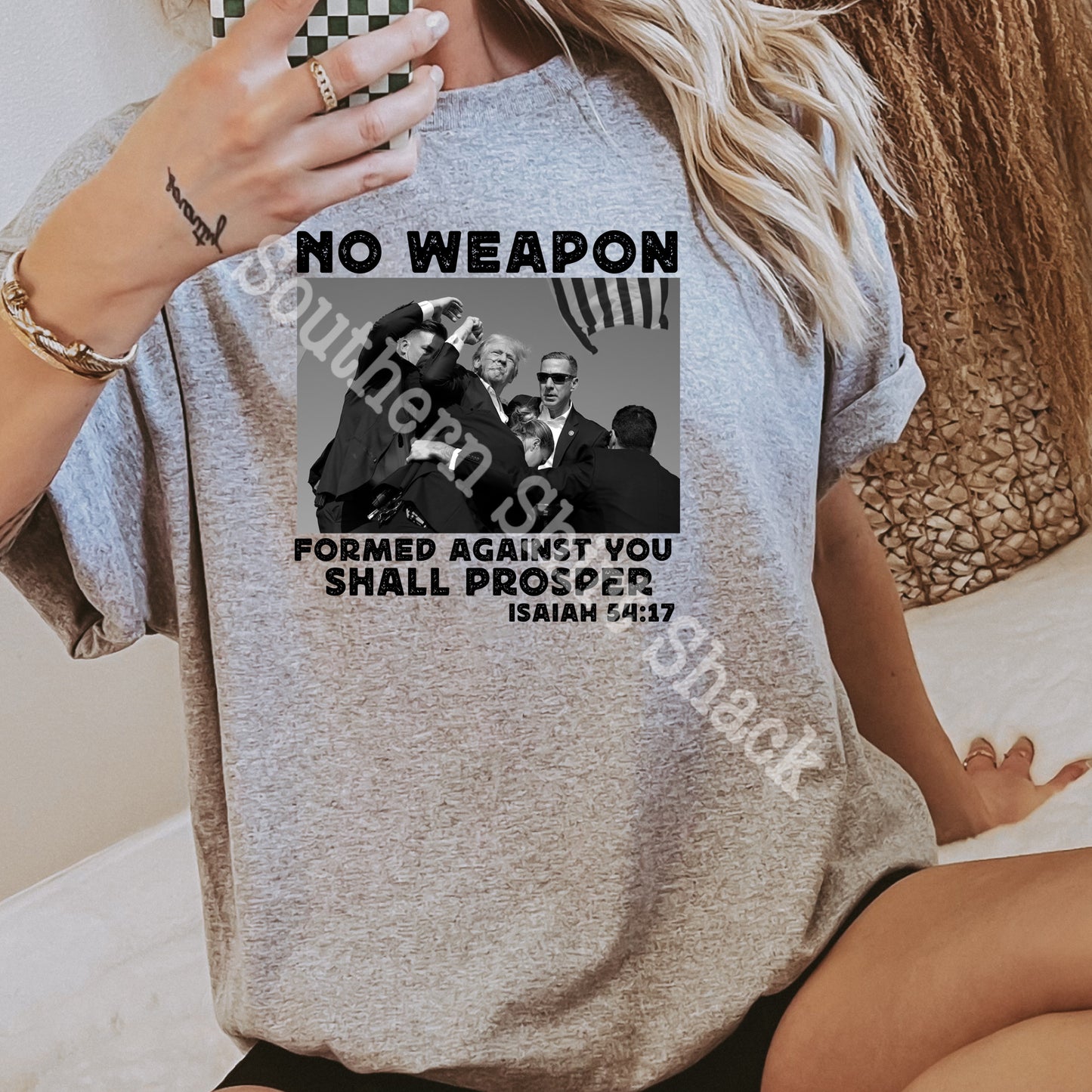 MAGA RALLY TEE | NO WEAPON FORMED