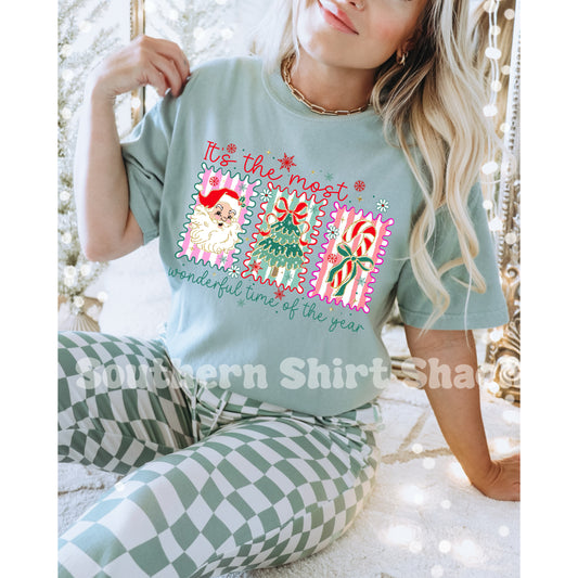 Preppy Most wonderful time of the Year | Bay Comfort Colors Tee