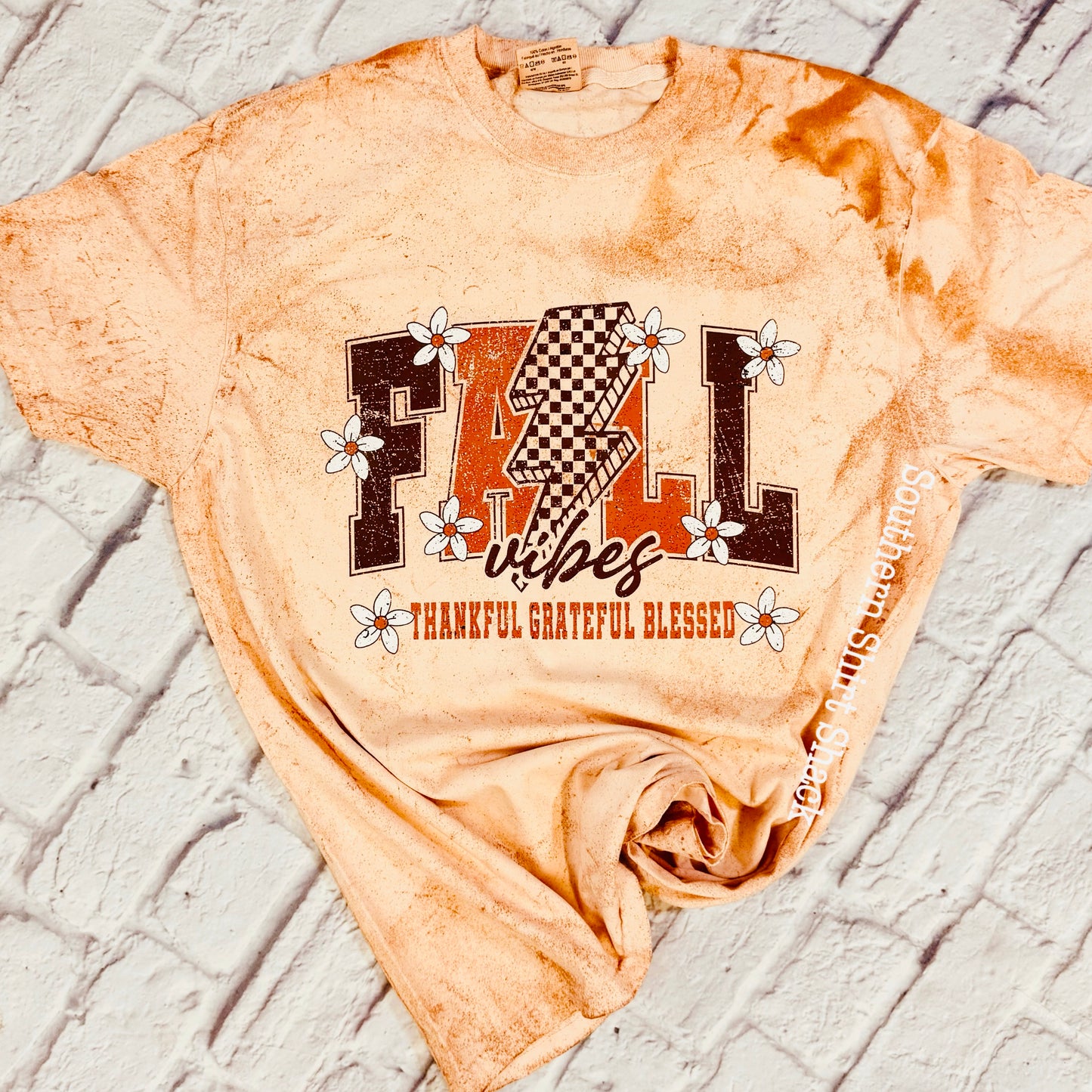 Fall Vibes | Orange mineral wash  CC tee