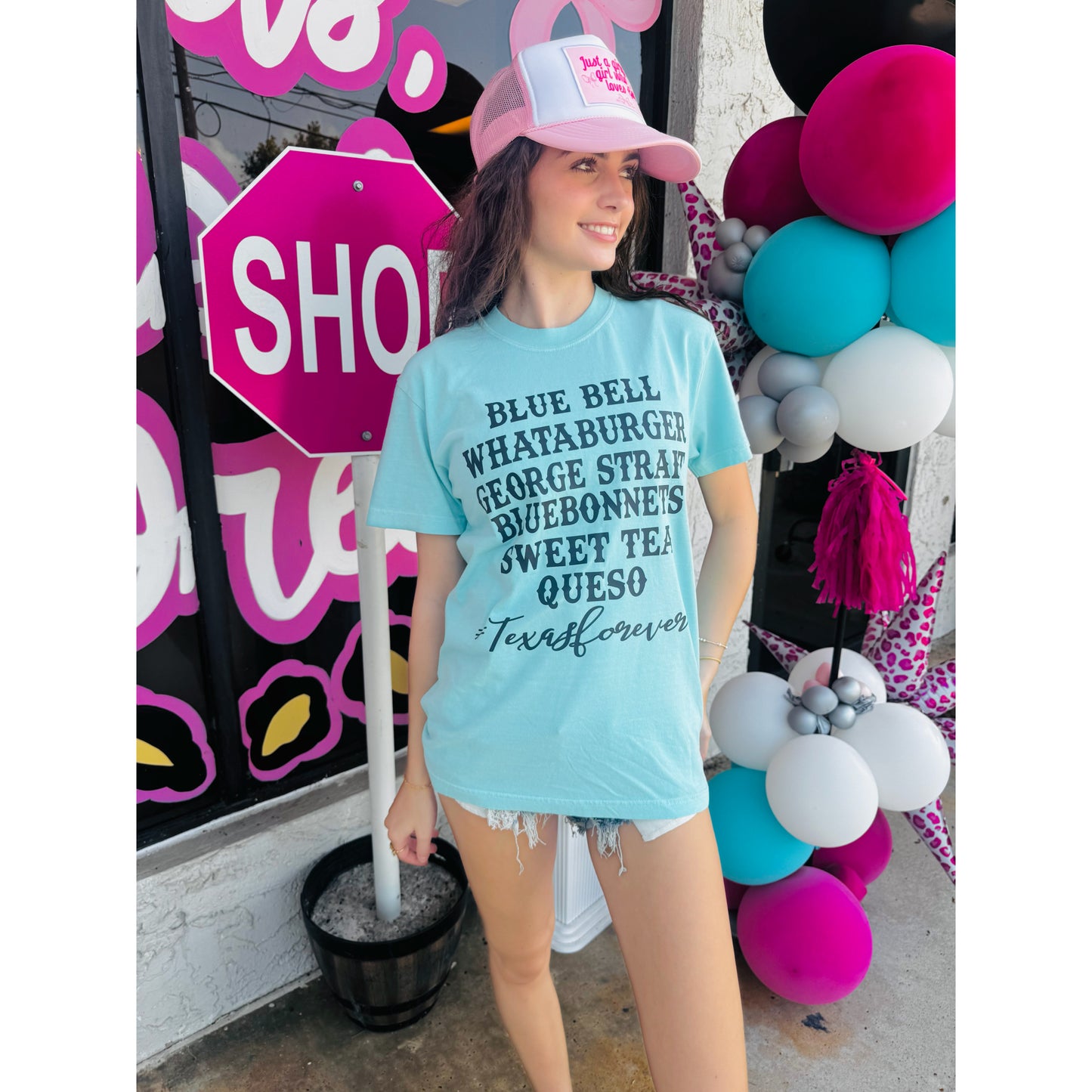 Texas Forever Comfort Colors tee | Chalky Mint