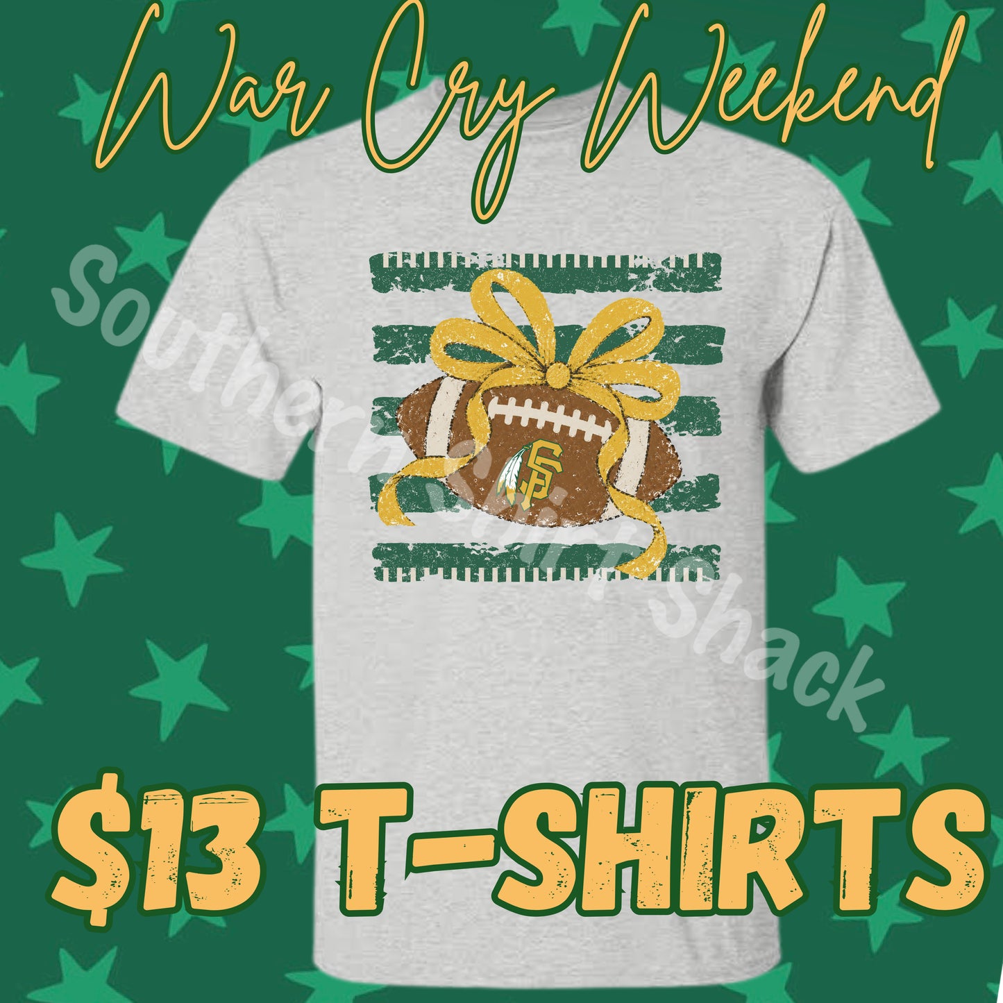 WAR CRY WEEKEND SF STRIPED TEE| NO COUPON CODES ALLOWED |  Gildan Dryblend | YOUTH XS-ADULT 3X