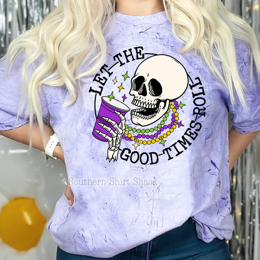 Let the Good Times Roll Mardi Grass Tee