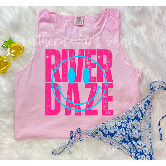 River Daze Comfort Colors tank | Blossom