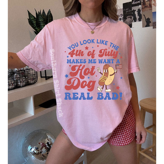 Makes me want a hotdog real bad Comfort Colors tee | Blossom