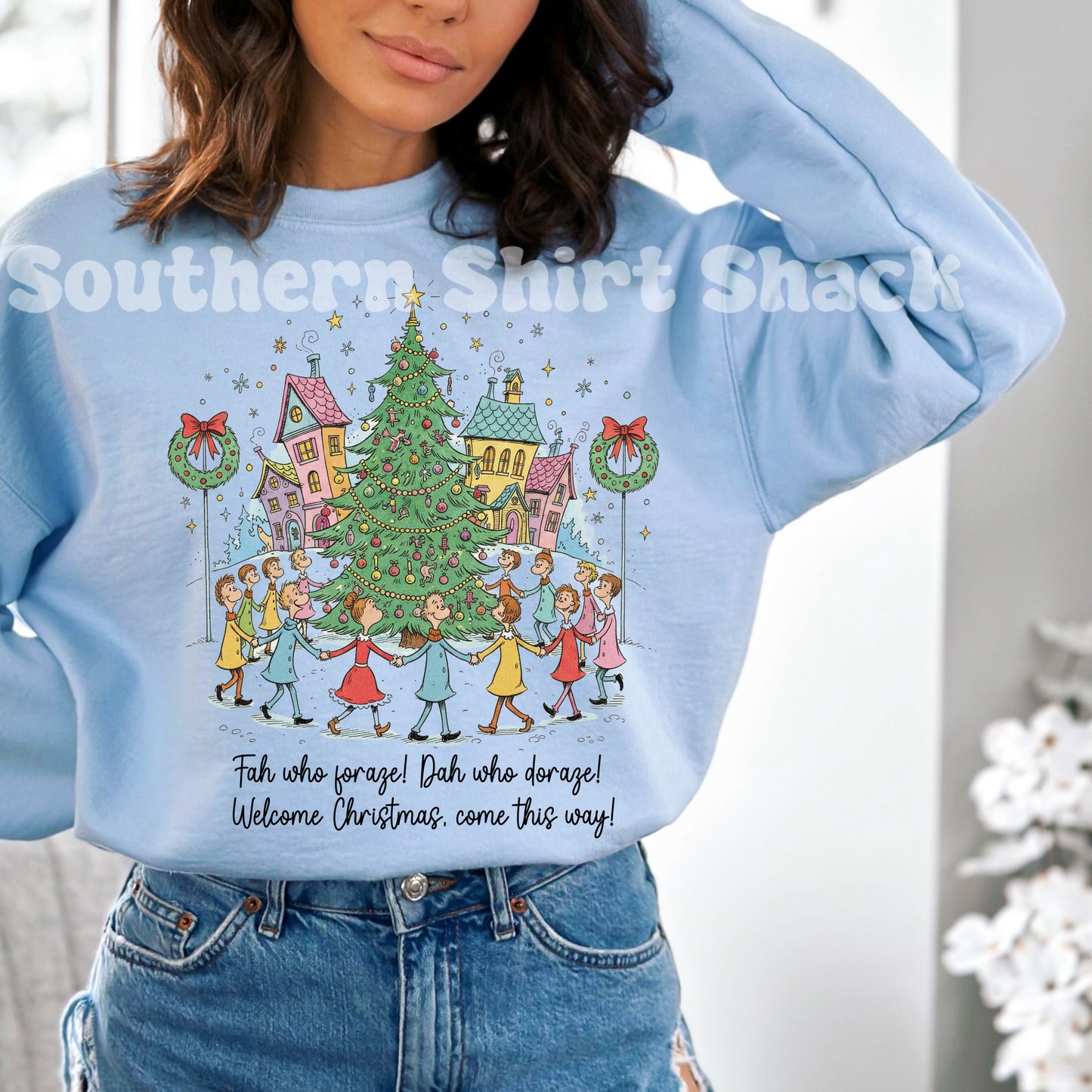 Dah who Doraze! | Light Blue Sweatshirt