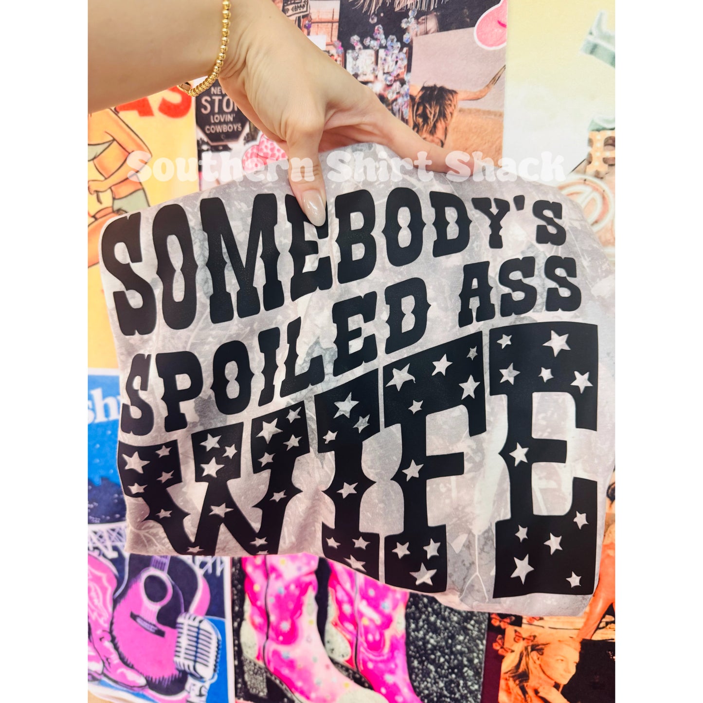 Spoiled A$$ Wife Icy Camo Tee