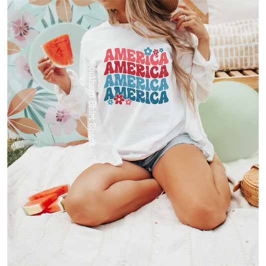 Groovy America Comfort Colors Tee