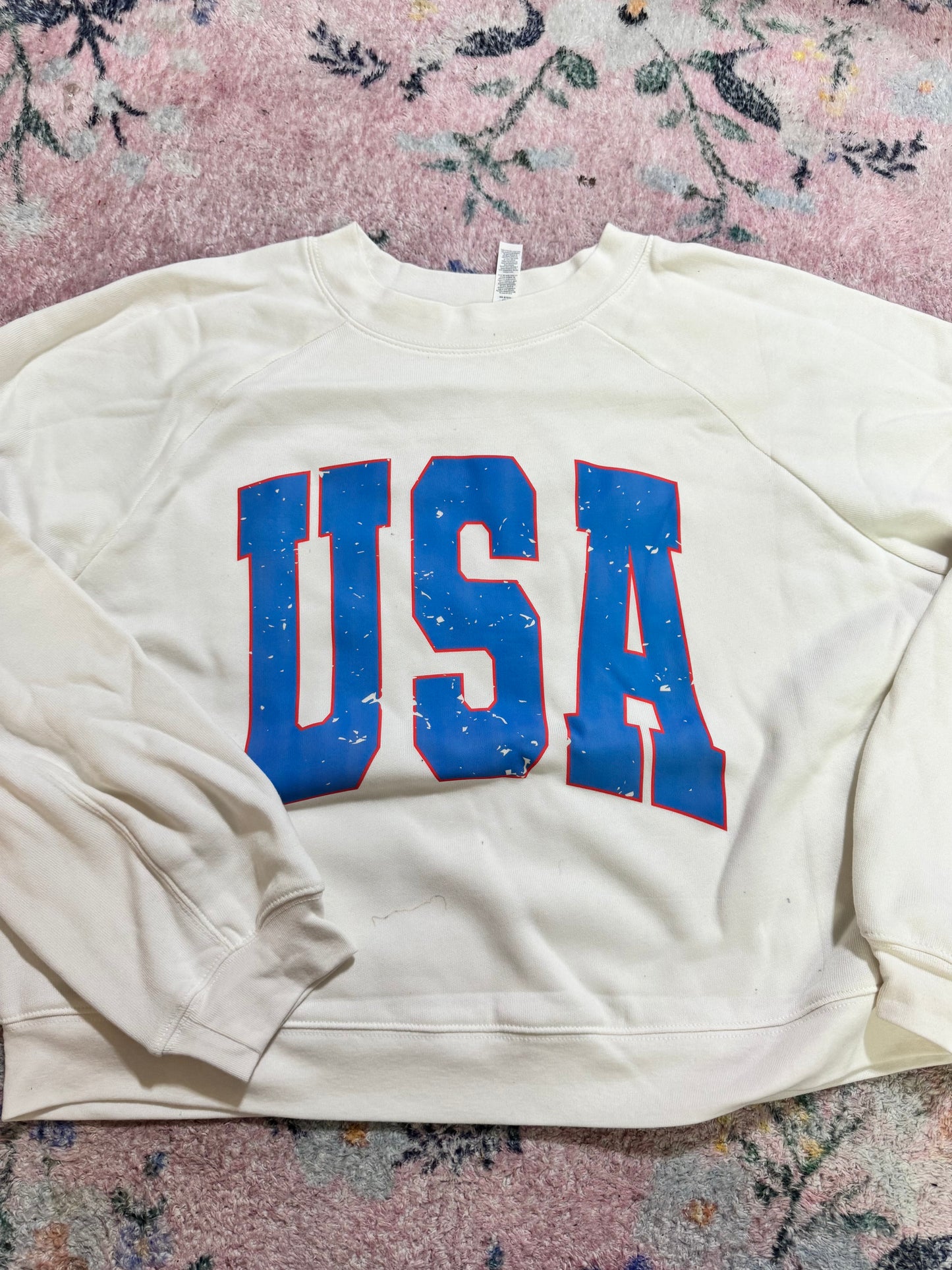 USA cropped pullover  | L | READY TO SHIP