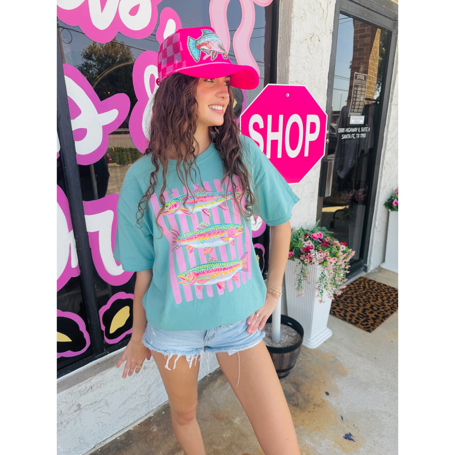 Colorful Fish Trio | Spanish Moss Comfort Wash Tee