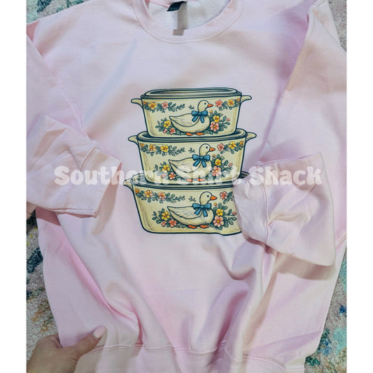 Pyrex Goose Sweatshirt | light pink
