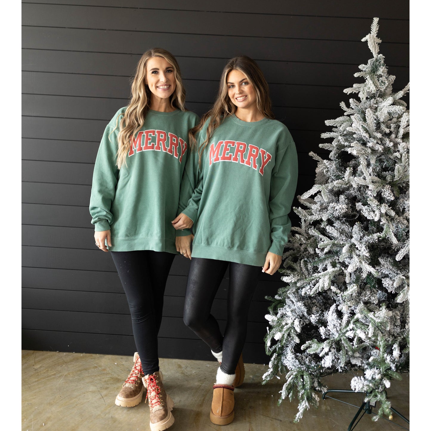 Merry Puff | Green Comfort Colors Sweatshirt