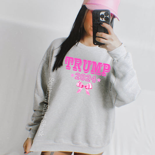 Preppy Pink Trump Sweatshirt