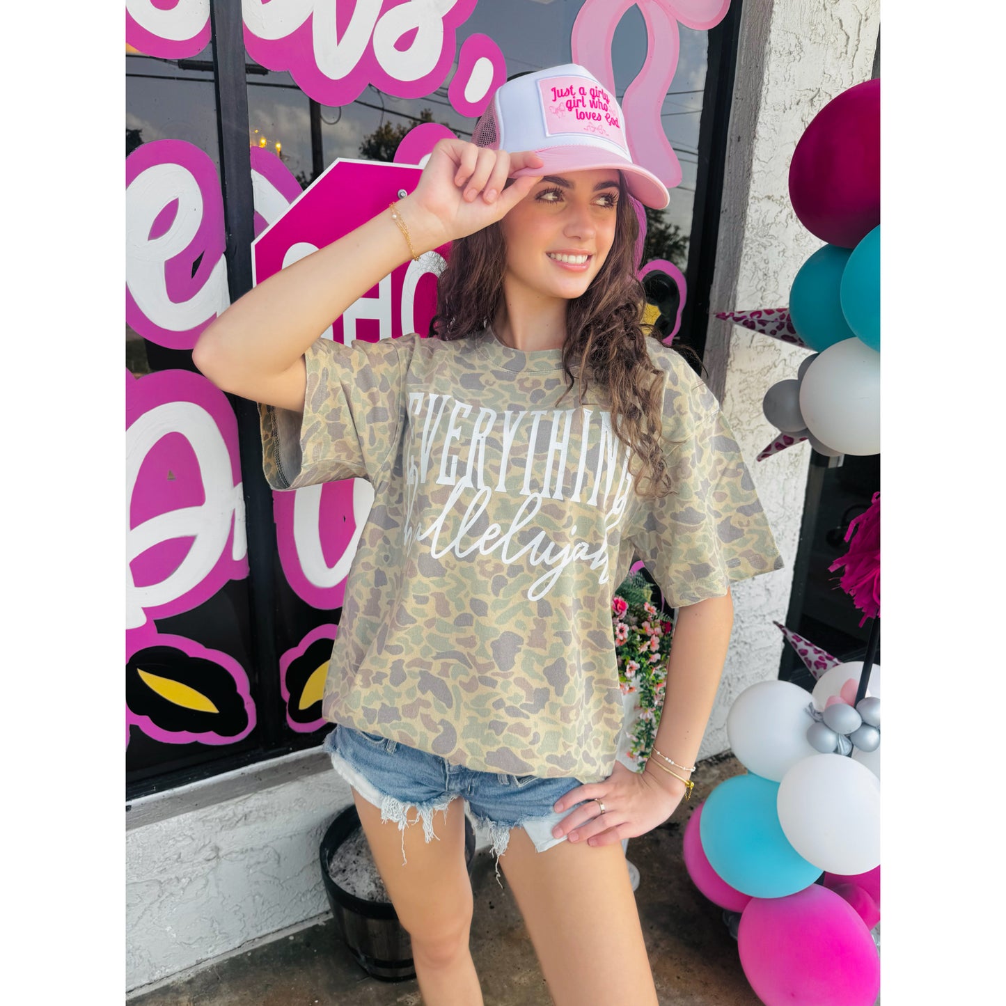 Everything Hallelujah Duck Camo Cotton Tee