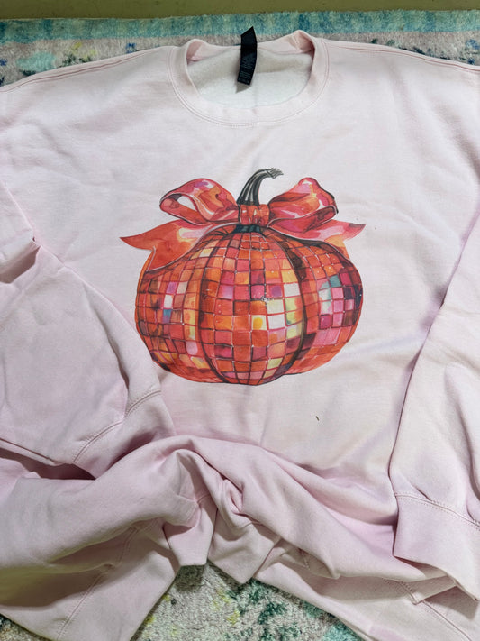 Disco Pumpkin Sweatshirt | 2X | READY TO SHIP