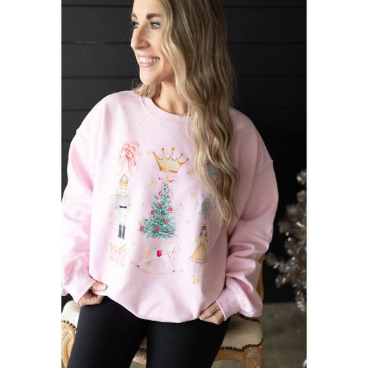 Girly Nutcracker Balet | Light Pink Sweatshirt