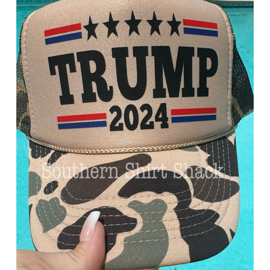 Camo Trump 24 Trucker Hat