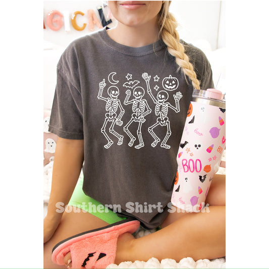 Dancing Skellies | Pepper Comfort Colors Tee