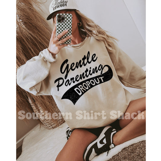 Gentle Parenting Dropout Sweatshirt | Sand