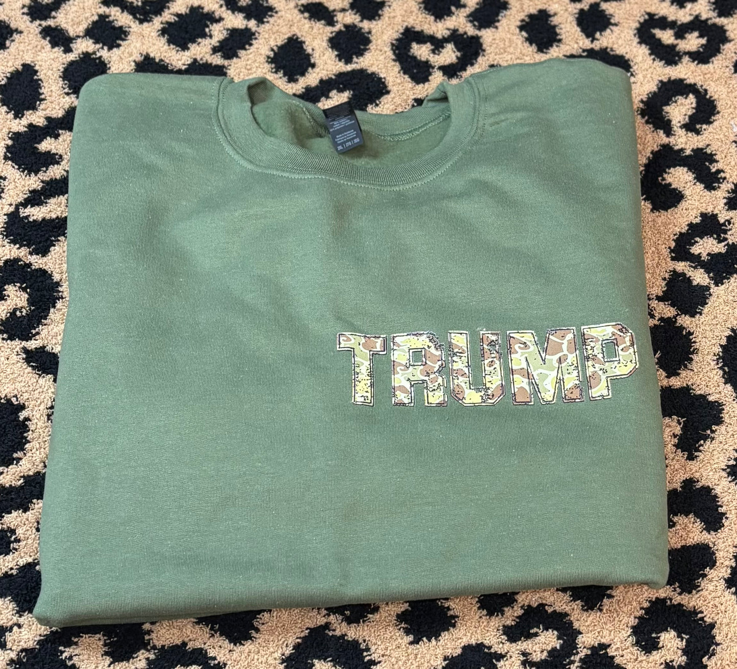 Camo TRUMP 47 sweatshirt -  2XLarge READY TO SHIP