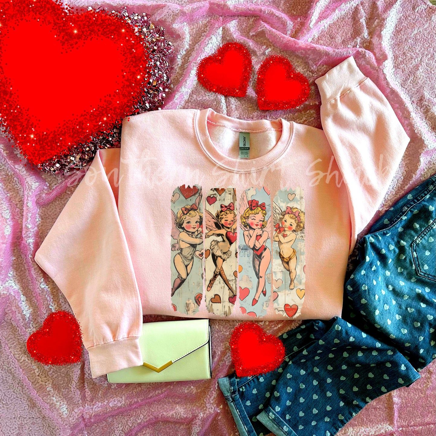 Nostalgic Valentine Sweatshirt | light pink