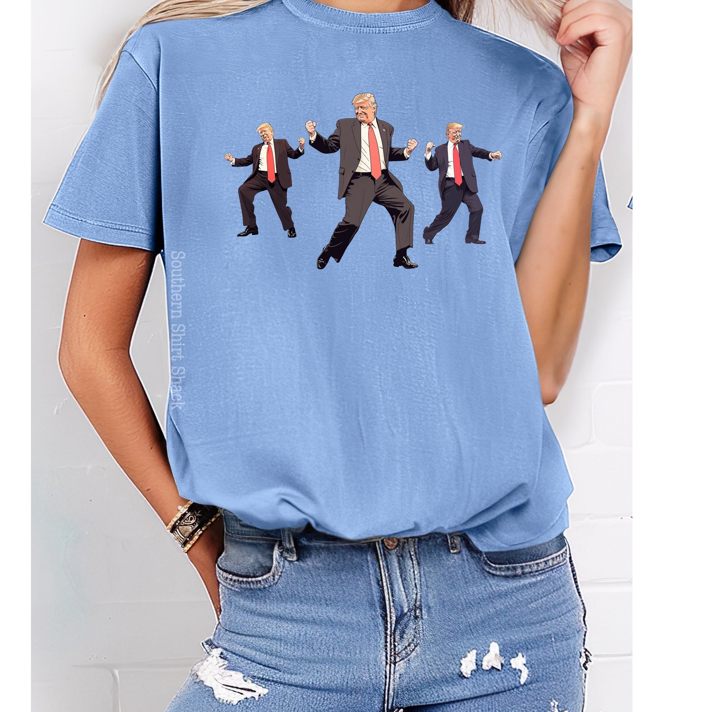 Trump Dance Moves | Washed Denim Comfort Colors tee