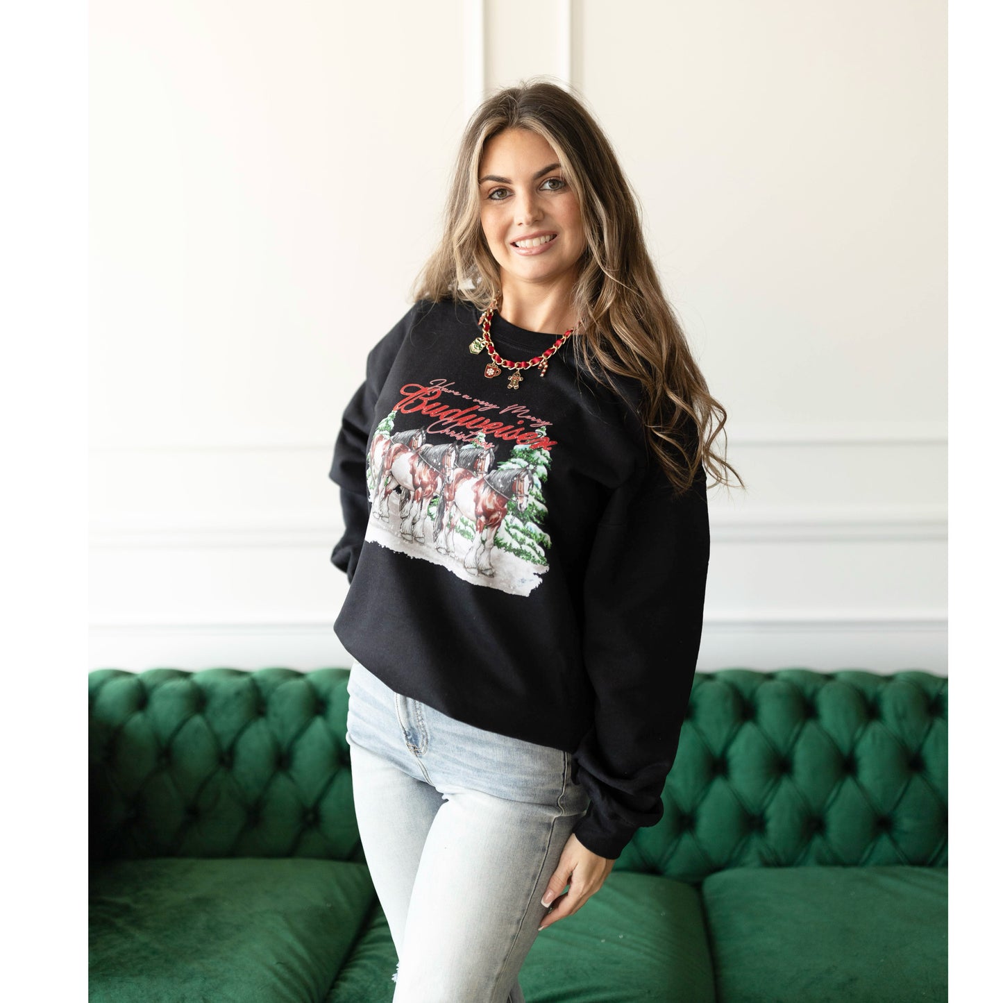 Clydesdale Christmas | Black Sweatshirt