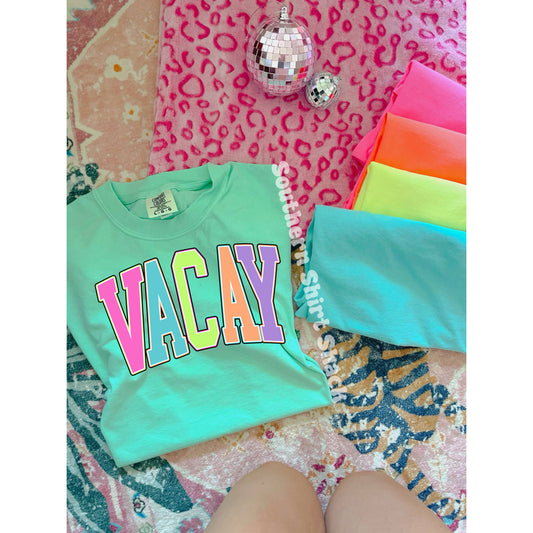 Varsity Vacay Comfort Colors tee | Island Reef