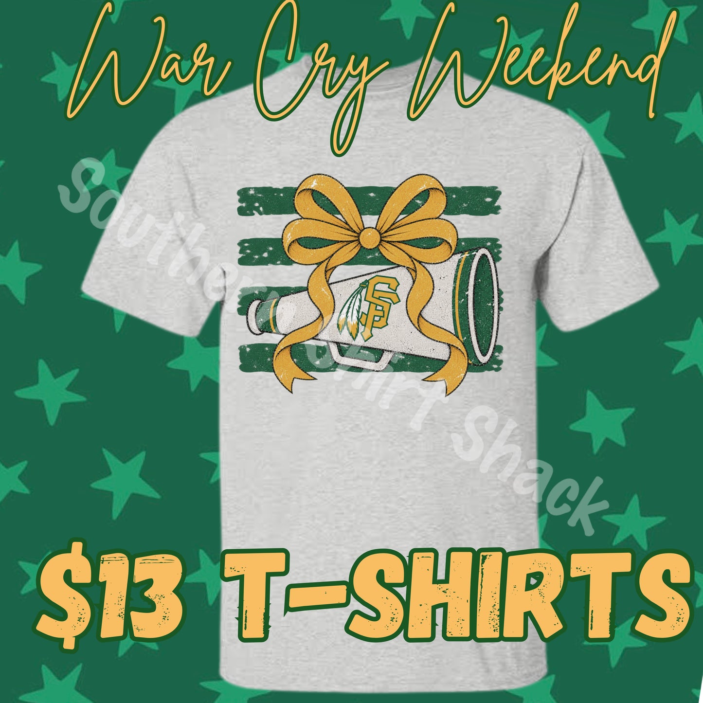 WAR CRY WEEKEND SF STRIPED TEE| NO COUPON CODES ALLOWED |  Gildan Dryblend | YOUTH XS-ADULT 3X