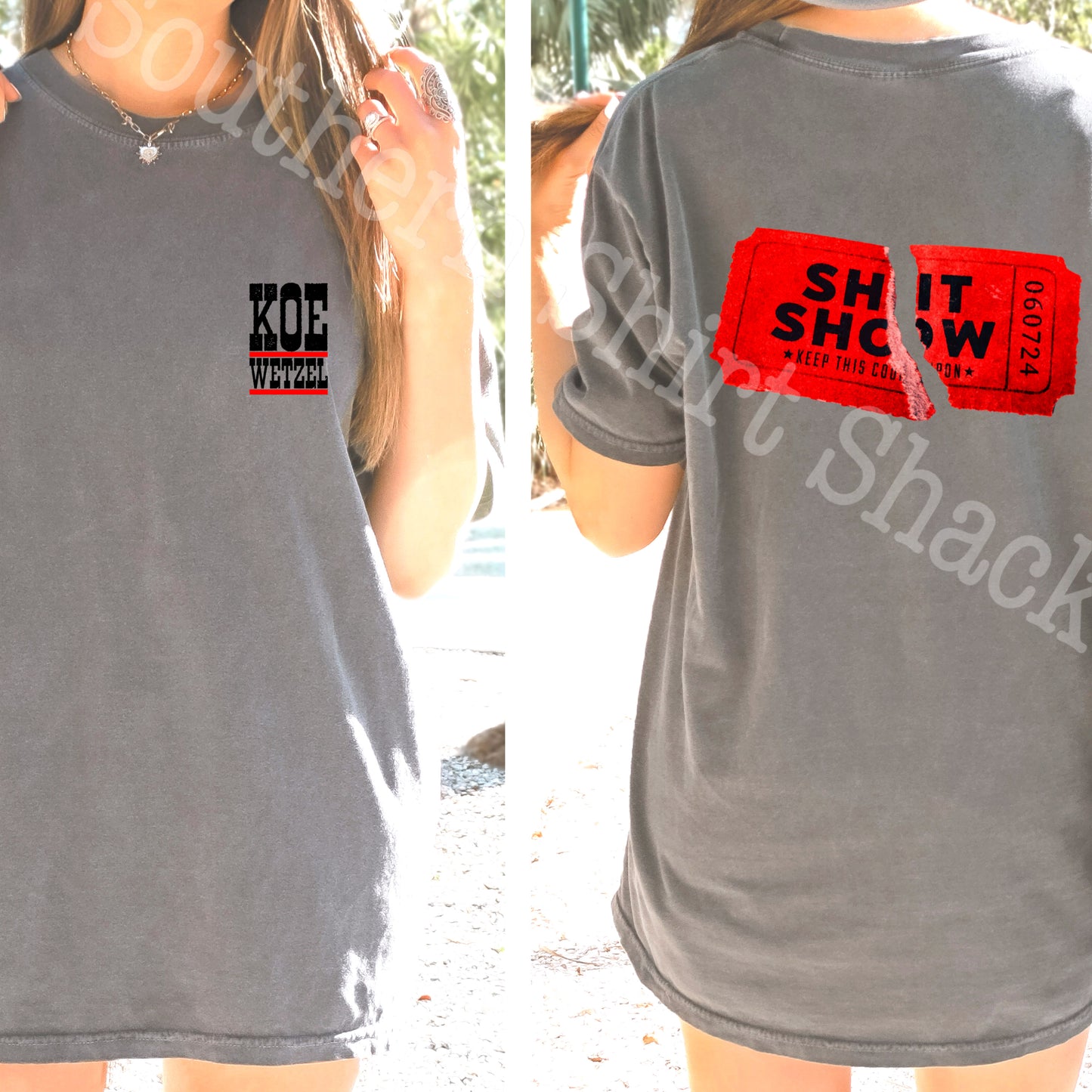 Ticket to your sh*t show | Pepper Comfort Colors Tee