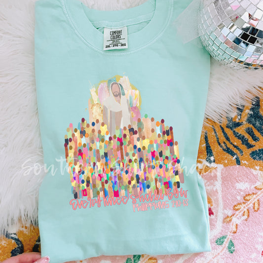 Every Knee Shall Bow Comfort Colors tee | Island Reef