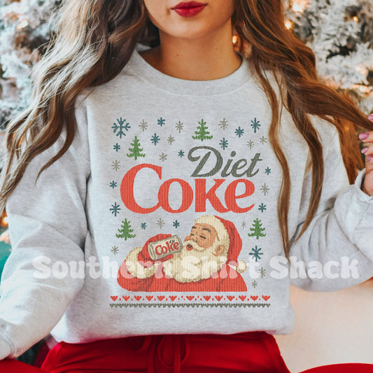Santa’s Fav Drink (multiple options) | Ash Gray Sweatshirt