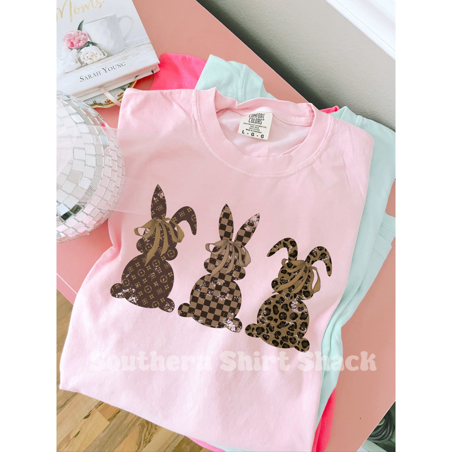 Boujee bunnies Comfort Colors tee | Blossom