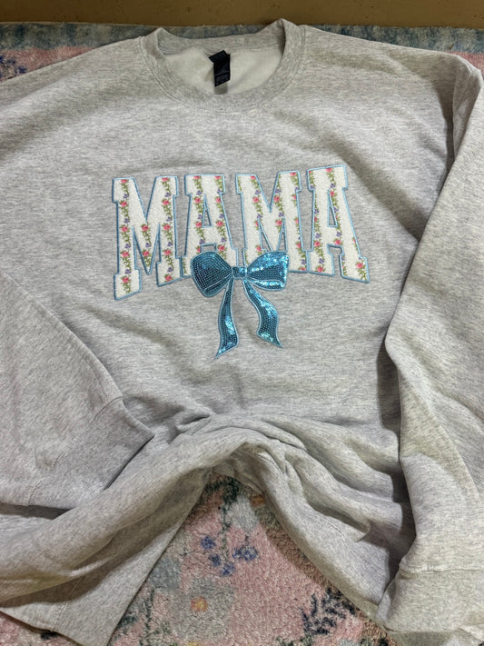 Mama Floral Patch Sweatshirt | XL | READY TO SHIP