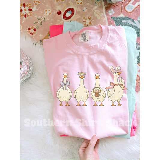 Geese bunnies Comfort Colors tee | Blossom